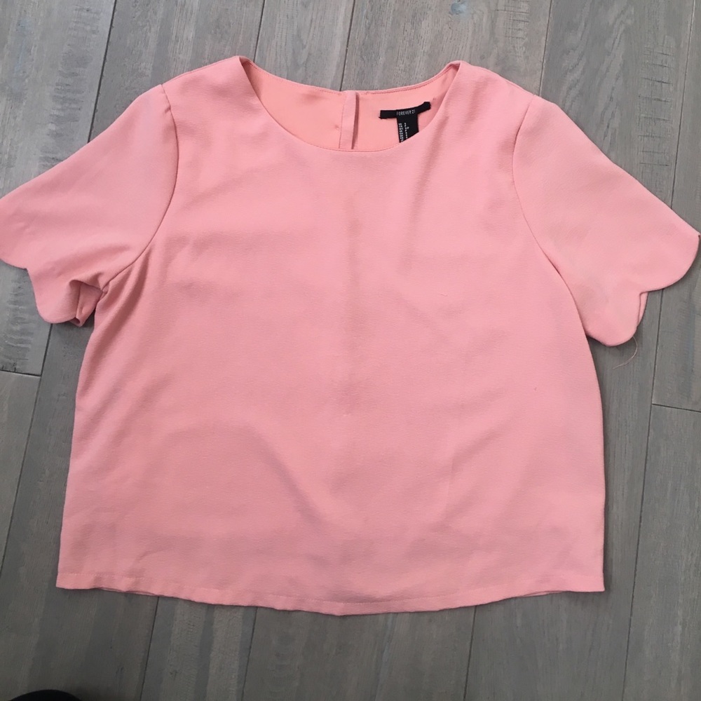 Coral pink dress shirt